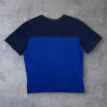Load image into Gallery viewer, Nike Air Embroidered Big Logo Spellout Colour Block Blue T-Shirt
