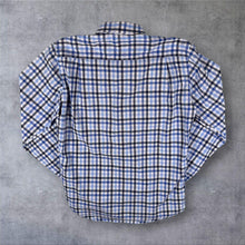 Load image into Gallery viewer, Barbour "Regular Fit" Blue Black White Check Cotton Long Sleeve Button-Down Shirt