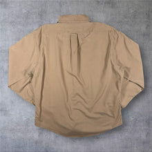 Load image into Gallery viewer, Vintage Polo Ralph Lauren "Custom Fit" Brown Beige Cotton Button-Down Long Sleeve Shirt