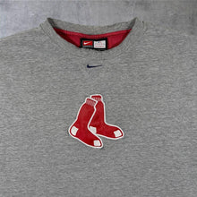 Load image into Gallery viewer, Vintage Nike Team MLB Boston Red Sox Baseball Embroidered Grey Cotton T-Shirt