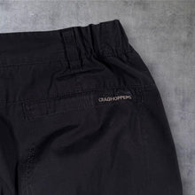 Load image into Gallery viewer, Craghoppers Classic Black Straight Leg Cargo Utility Outdoor Pants Trousers