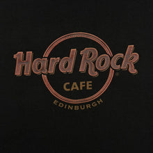 Load image into Gallery viewer, Vintage Hard Rock Cafe "Edinburgh" Tourist Souvenir Spellout Graphic Black T-Shirt