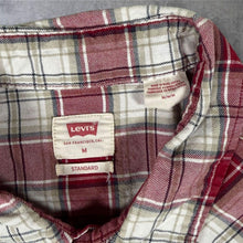 Load image into Gallery viewer, Levi's Red Tab White Red Check Western Popper Long Sleeve Shirt