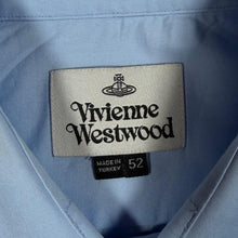 Load image into Gallery viewer, Vivienne Westwood Mens Shirt Size 52 L XL Blue Orb Logo Long Sleeve F/W 2019