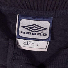 Load image into Gallery viewer, Early 00's Umbro Classic Embroidered Mini Logo Black Short Sleeve Polo Shirt