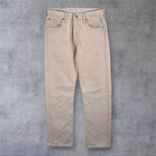 Load image into Gallery viewer, Vintage Levis 501XX Jeans W30 L30 Made in UK Cream Ecru Straight Leg 90s