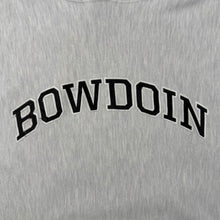 Load image into Gallery viewer, Vintage Champion Reverse Weave "Bowdoin" College Embroidered Grey Hoodie