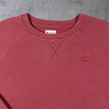 Load image into Gallery viewer, Champion Classic Embroidered Mini Logo Red Crewneck Sweatshirt