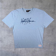 Load image into Gallery viewer, Helly Hansen Embroidered Spellout Blue Cotton Short Sleeve T-Shirt