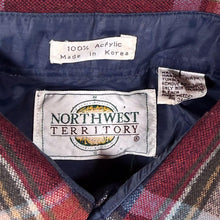 Load image into Gallery viewer, Vintage Northwest Territory Multi Plaid Check Acrylic Flannel Long Sleeve Shirt