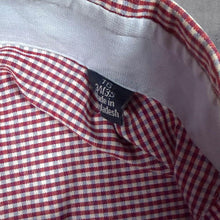 Load image into Gallery viewer, Nautica Classic Red White Check Cotton Long Sleeve Button-Down Shirt