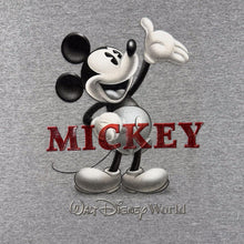 Load image into Gallery viewer, Vintage Walt Disney World "Mickey Mouse" Tourist Graphic Grey Cotton Blend T-Shirt