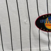 Load image into Gallery viewer, Vintage Universal Studios "Hollywood" Tourist Graphic Pinstripe Cotton Baseball Jersey