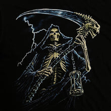 Load image into Gallery viewer, Vintage American Flag Gothic Fantasy Grim Reaper Graphic T-Shirt