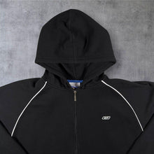 Load image into Gallery viewer, Early 00's Reebok Embroidered Mini Logo Classic Black Zip Hoodie