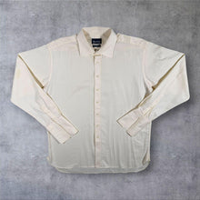 Load image into Gallery viewer, Aquascutum Shirt Mens 16.5 42cm Two Fold Cotton Cream Double Cuff Formal XL XXL