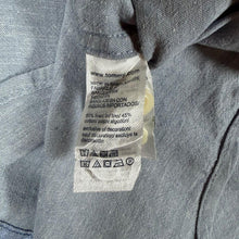 Load image into Gallery viewer, Tommy Hilfiger Mens M Linen Blend Shirt Blue Short Sleeve Button Down Medium