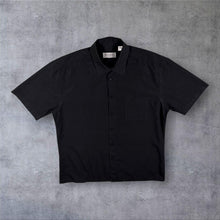 Load image into Gallery viewer, Vintage YSL Yves Saint Laurent Pour Homme Black Short Sleeve Shirt L Logo