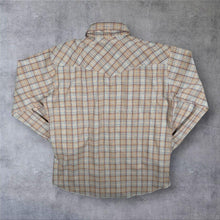 Load image into Gallery viewer, Vintage Niver Texas Mesquite USA Cowboy Western Check Long Sleeve Popper Shirt