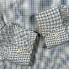 Load image into Gallery viewer, Polo Ralph Lauren "Regent Custom Fit" Blue Black White Check Long Sleeve Cotton Dress Shirt