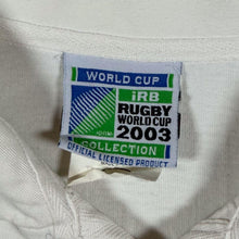 Load image into Gallery viewer, Vintage IRB Rugby World Cup 2003 "England" Short Sleeve White Polo Shirt