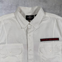 Load image into Gallery viewer, Harley Davidson Genuine MotorClothes 1903 Racing Mechanic Shirt White L