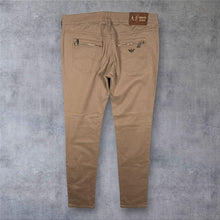 Load image into Gallery viewer, AJ Armani Jeans Classic Brown Slim Fit Cotton Elastane Chino Trousers