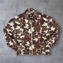 Load image into Gallery viewer, Drill Clothing Co Floral Tapestry Canvas Jacket Large Zip Trucker Streetwear