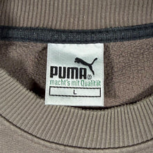 Load image into Gallery viewer, Vintage 90s Puma Sweatshirt Large Faded Brown Embroidered Logo Crewneck L