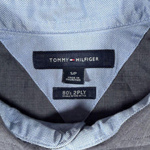 Load image into Gallery viewer, Tommy Hilfiger 80's 2 Ply Grey Long Sleeve Cotton Preppy Dress Shirt