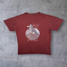 Load image into Gallery viewer, Weird Fish The Matter Prawn Parody Cartoon Graphic Burgundy Red Cotton T-Shirt