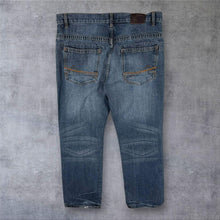 Load image into Gallery viewer, Mantaray Washed Blue Denim Straight Leg Regular Fit Jeans