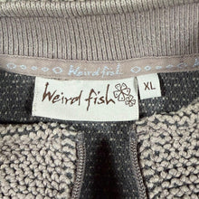 Load image into Gallery viewer, Weird Fish Macaroni 1/4 Zip Jumper Womens XL Taupe Brown Textured Knit Pullover
