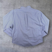 Load image into Gallery viewer, Ralph Lauren "Slim Fit 100% Cotton Stretch" Blue White Striped Long Sleeve Button-Down Shirt