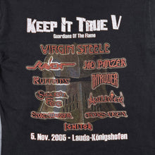 Load image into Gallery viewer, Vintage 2005 Keep It True V Festival Long Sleeve Shirt S XS Virgin Steele Raven