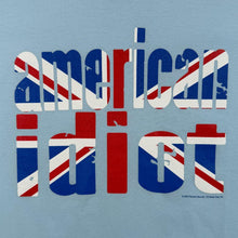 Load image into Gallery viewer, Vintage Starworld (2004) Green Day "American Idiot" Pop Punk Band Blue Cotton T-Shirt