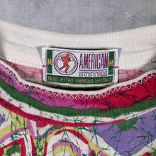 Load image into Gallery viewer, Vintage 90's American System "Fort Wayne" Crazy Patterned Graphic Cotton T-Shirt