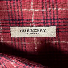 Load image into Gallery viewer, Burberry London Shirt Mens 5XL 5X Red Plaid Check Made in USA Cotton Vintage