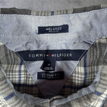 Load image into Gallery viewer, Tommy Hilfiger "Melange Custom Fit" Grey Check Long Sleeve Cotton Button-Down Shirt