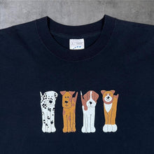Load image into Gallery viewer, Vintage Screen Stars Dog Pet Animal Cartoon Novelty Graphic Black T-Shirt