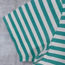 Load image into Gallery viewer, Carhartt WIP Mini Pocket Logo Green Pale Green-Grey Striped Cotton T-Shirt