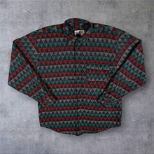 Load image into Gallery viewer, Vintage 90s RAM Wool Blend Shirt M Aztec Geometric Flannel Made Portugal