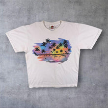 Load image into Gallery viewer, Vintage Hawaii USA Tourist Palm Tree White Graphic T-Shirt