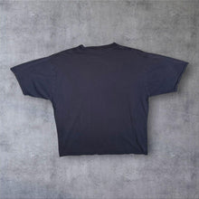 Load image into Gallery viewer, Early 00's Quiksilver Surfer Skater Y2K Logo Graphic Faded Navy Blue Cotton T-Shirt