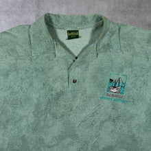 Load image into Gallery viewer, Vintage Albany Western Australia Embroidered Tourist Green Tie Dye Polo Shirt