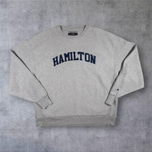 Load image into Gallery viewer, Vintage Champion Embroidered Hamilton College Sweatshirt XL Grey USA College