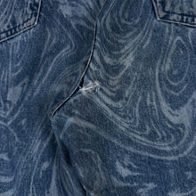 Load image into Gallery viewer, BDG Urban Outfitters Swirl Print Baggy Boyfriend Jeans W32 Blue Denim