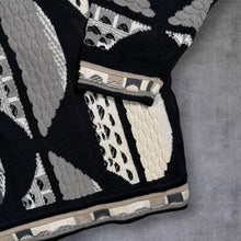 Load image into Gallery viewer, Vintage 90s Delf Sweater XL 3D Knit Acrylic Abstract Jumper Made Korea
