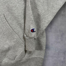 Load image into Gallery viewer, Champion "Chico State" College Embroidered Spellout Graphic Grey Hoodie