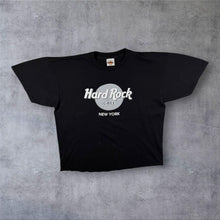 Load image into Gallery viewer, Vintage Hard Rock Cafe "New York" USA Tourist Logo Black Graphic T-Shirt